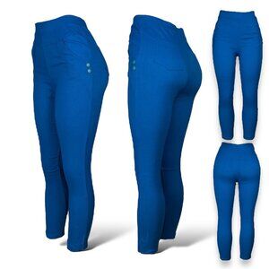 Women's High Waisted Jeggings Stretchy Skinny Pants Jeans Leggings | Blue